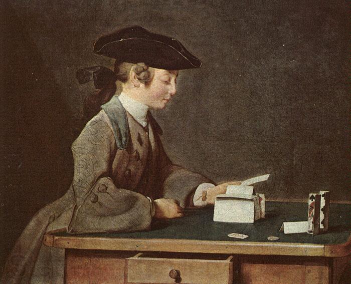 Jean Baptiste Simeon Chardin The House of Cards